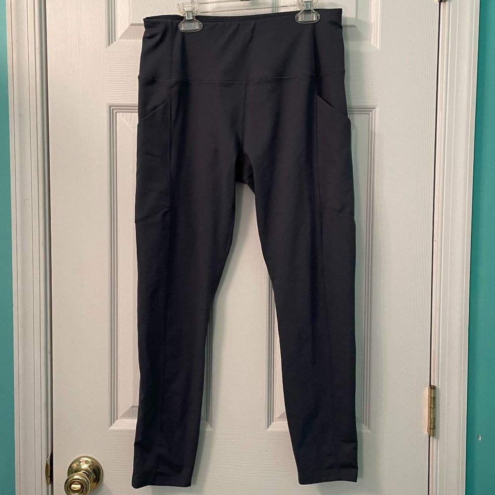 Grey-Blue Pocket Leggings